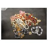 Lot of costume jewelry