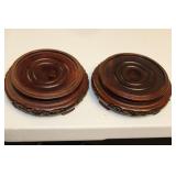 Pair of Chinese / Asian Wood Stands