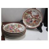 Set of 6 Japanese Saucers