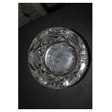 A Cut and Press Glass Ashtray