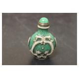 A Chinese Peking Glass Overlay Snuff Bottle