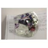 Signed Timothy Landers Art Glass Paperweight