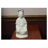 A Chinese Ceramic Blanc de China Kwan Yin