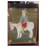 Rare Antique Native American Needlepoint