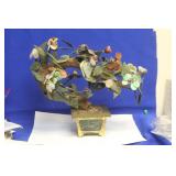 Vintage Jade and Other Gemstone Tree
