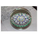 Millifiori Art Glass Paperweight