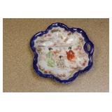 Kutani Geisha Girl Scallop Handle Bowl