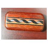 An Inlaid Wooden Slide Trinket Box