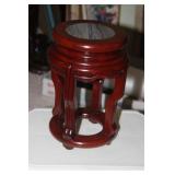 Marble Top Rosewood Vase Stand