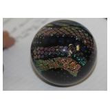 Signed Studio Art Glass Paperweight