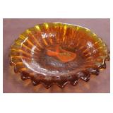 A Heavy Art Glass Plate