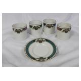 Lot of 5 Dematesse Cup and Saucer