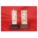 Two Nicely Carved Religious Figurine