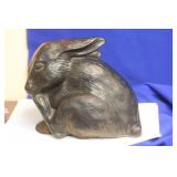 A Heaqvy Vintage Cast Iron Rabbit