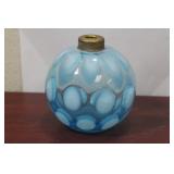 A Victorian Blue Glass Bulb