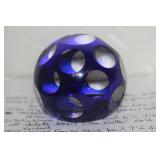 Art Glass Facet Paperweight