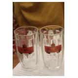 Set of 2 Krusovice Glass Beer Mug