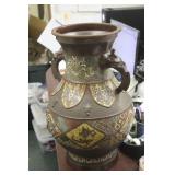 Huge Cloisonne/Champleve Floor Vase