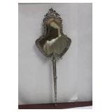 A Dutch Silver Ornate Mirror