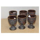 Set of 6 Enamel Cups