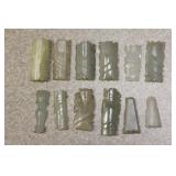 Lot of 10 Small Carved Jade Pendants