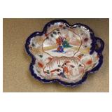 Kutani Geisha Girl Scallop Handle Bowl