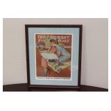 A Framed Norman Rockwell Evening Post Magazine