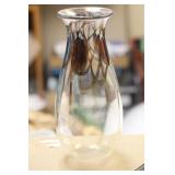 Signed Mary Angus Artglass Vase - 9 inches tall