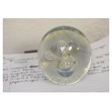 Signed Eicholt Art Glass Paperweight