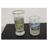 Lot of Two Vintage Glass Cups