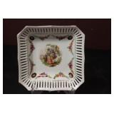 A German Reticulated Square Tray