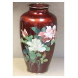 Japanese Silver Wire Cloisonne Vase