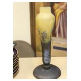 Galle or Galle-Style Art Glass Lamp Base