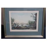 An Antique Steel Engraving Title: Le Poisson Pris