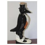 Ceramic Black Penguin Royal Doulton Spirit Bottle