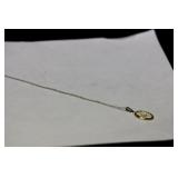 A Sterling Pendant With Chain