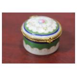 A Ceramic Round Trinket Box