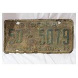 A 1973 Florida License Plate