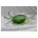 A Signed Finland Humppila Glass Bowl