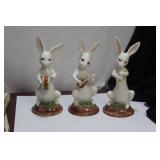 A Set of Three Italian Rabbit Musician