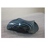 An Art Glass Swirl Design Small Bowl or Plate