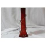 A Ruby Red Glass Vase