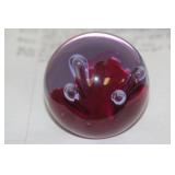 Signed Art Glass Paperweight