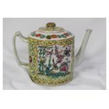 A Chinese Famille Jaune Teapot