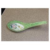 Vintage Chinese Ceramic Table Spoon