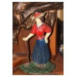 Vintage Cast Iron of a Victorian Lady