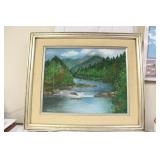 An Oil on Board by Hazel Jeffrey