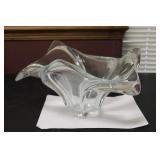 A  Cofrac Signed Crystal Plash Bowl