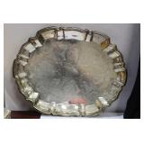 A Silverplated Ornate Tray