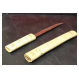 A Bone Handle Knife
